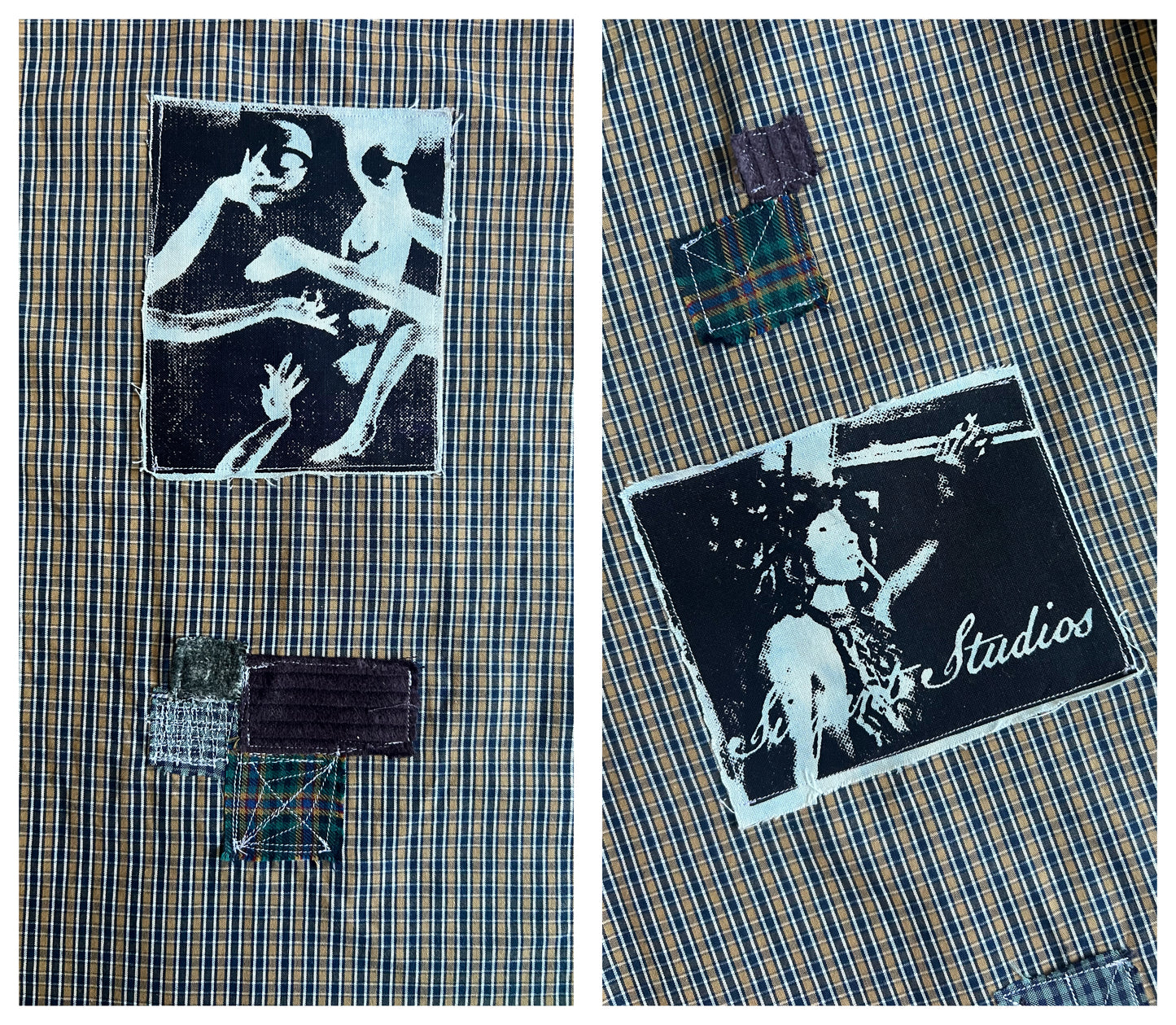 Brown Striped Button Down Shirt