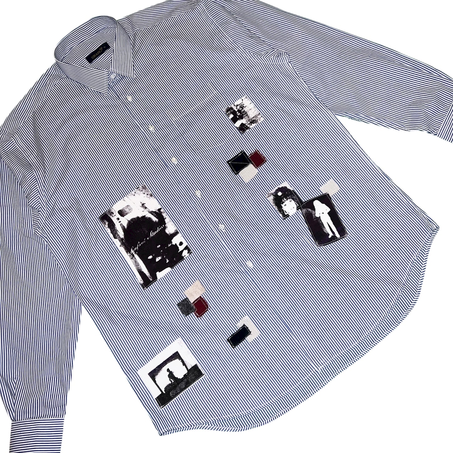 Blue Striped Button Down Shirt