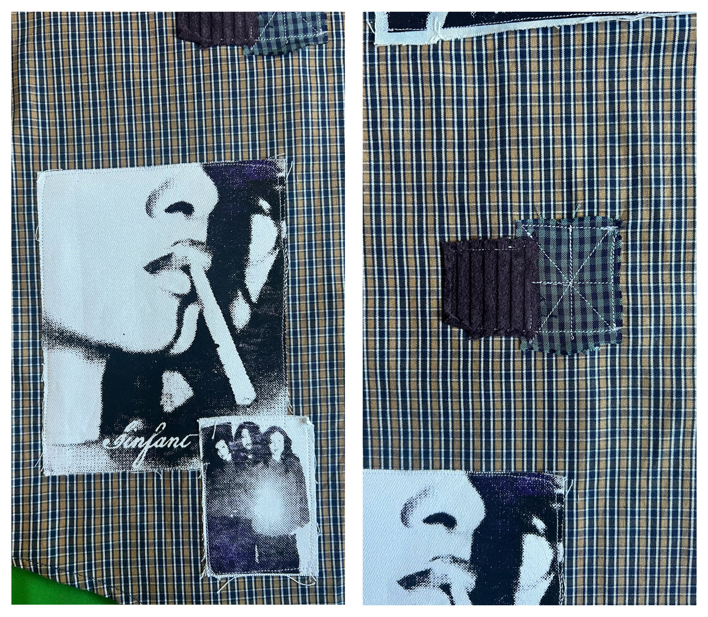 Brown Striped Button Down Shirt