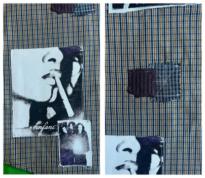 Brown Striped Button Down Shirt