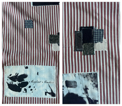 Burgundy Striped Button Down Shirt